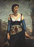  Jean Baptiste Camille  Corot Agostina2 Sweden oil painting reproduction